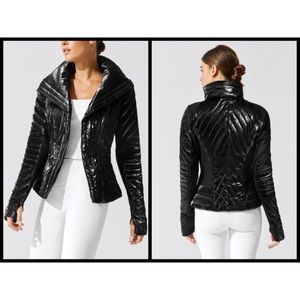 BLANC NOIR Super Hero Motion Panel Puffer In Black